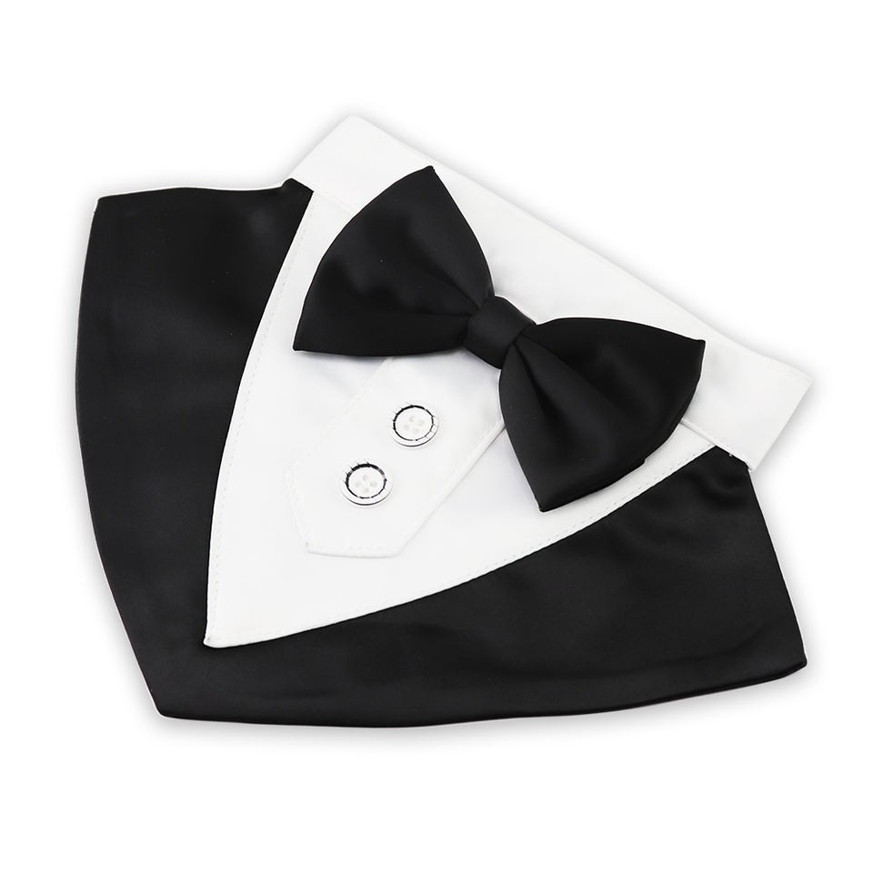 Harmless material dog scarf Bow knot decorative scarf for dog